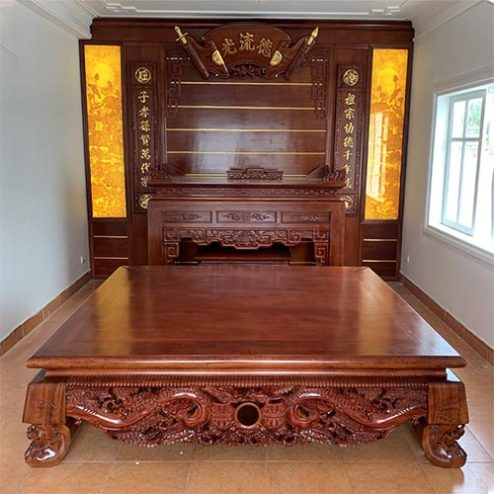 Phòng Thờ Cổ Điển Gỗ Gõ Đỏ BT-8965