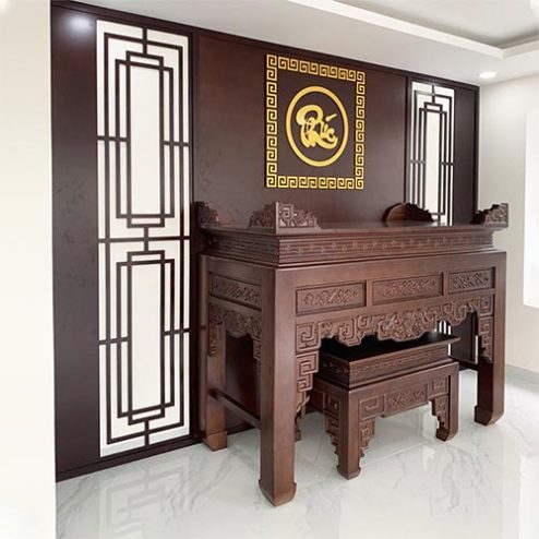 Phòng Thờ Gia Tiên Thiết Kế Đẹp BT-8950
