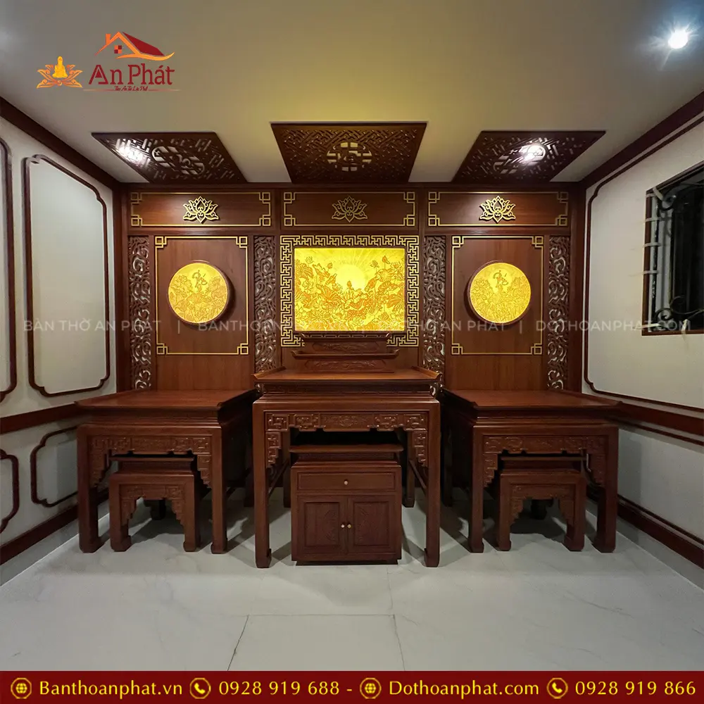 Phòng Thờ Phật Kết Hợp Nội Ngoại 2 Bên BT-8942 21 Phòng Thờ Phật Kết Hợp Nội Ngoại 2 Bên BT-8942