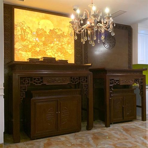 Phòng Thờ Phật Và Gia Tiên Cho Nhà Phố BT-9011
