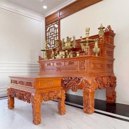 Sập Thờ Tam Cấp Gỗ Hương Cao Cấp BT-9003