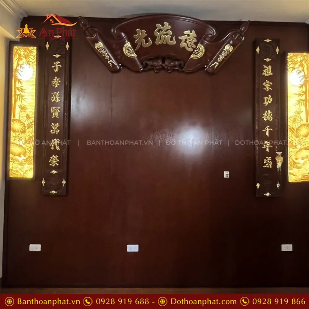 Tấm Ốp Phòng Thờ Gỗ MDF VN-4333 13 Tấm Ốp Phòng Thờ Gỗ MDF VN-4333