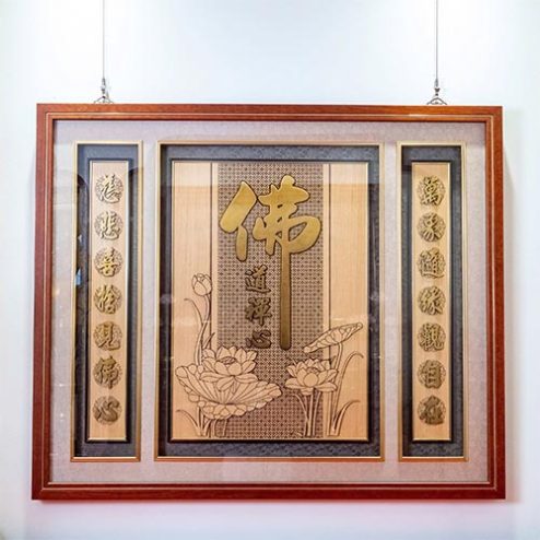 Tranh Cao Cấp Nhập Khẩu Đèn Điện Phật Giáo TDN-6408