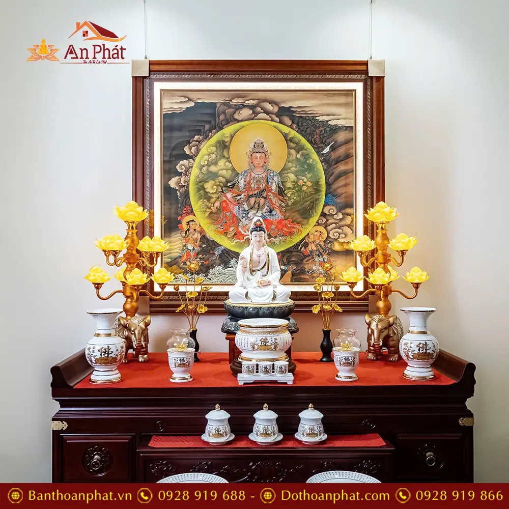 Tranh Điện Phật Giáo Đẹp Nhập Khẩu Cao Cấp TDN-6410 3 Tranh Điện Phật Giáo Đẹp Nhập Khẩu Cao Cấp TDN-6410