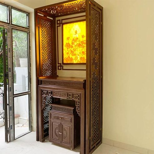 Tủ Thờ Chung Cư Mẫu Bàn Thờ Nhỏ Gọn BT-8989