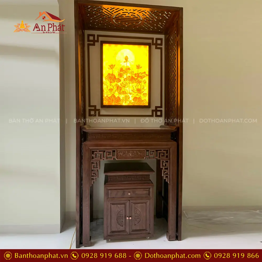 Tủ Thờ Chung Cư Mẫu Bàn Thờ Nhỏ Gọn BT-8989 10 Tủ Thờ Chung Cư Mẫu Bàn Thờ Nhỏ Gọn BT-8989