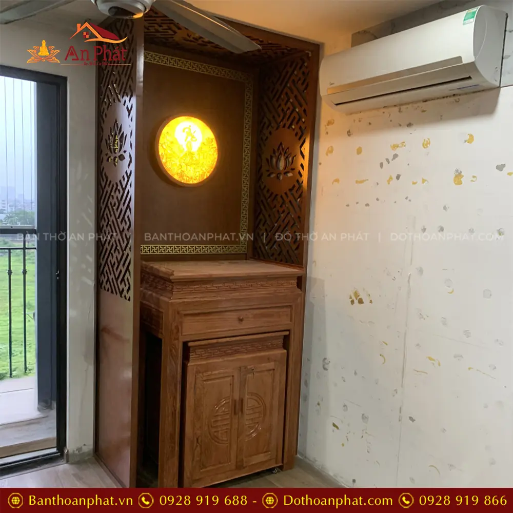 Vách Bàn Thờ Chung Cư Đẹp VN-4334 10 Vách Bàn Thờ Chung Cư Đẹp VN-4334