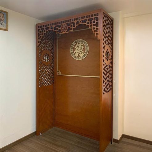 Vách Bàn Thờ Chung Cư MDF VN-4353