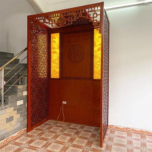Vách Bàn Thờ Đẹp Hiện Đại Ngăn Phòng Khách VN-4340