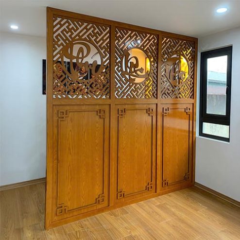 Vách Ngăn Bình Phong Phòng Thờ Đẹp VN-4351