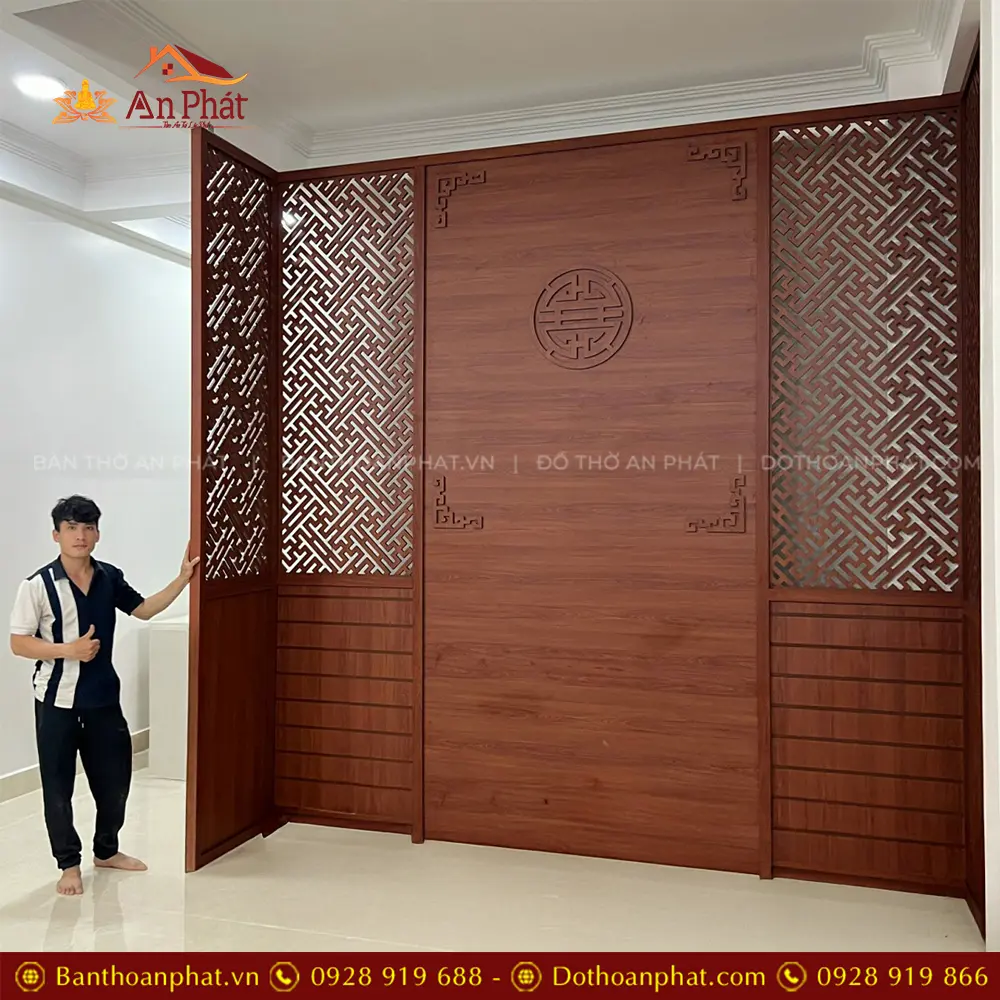 Vách Ngăn Không Gian Thờ Với Phòng Khách VN-4319 19 Vách Ngăn Không Gian Thờ Với Phòng Khách VN-4319