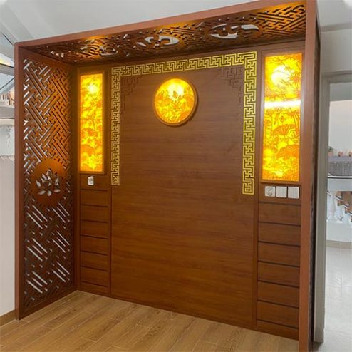 Vách Ngăn Phòng Thờ Đẹp Hiện Đại VN-4330