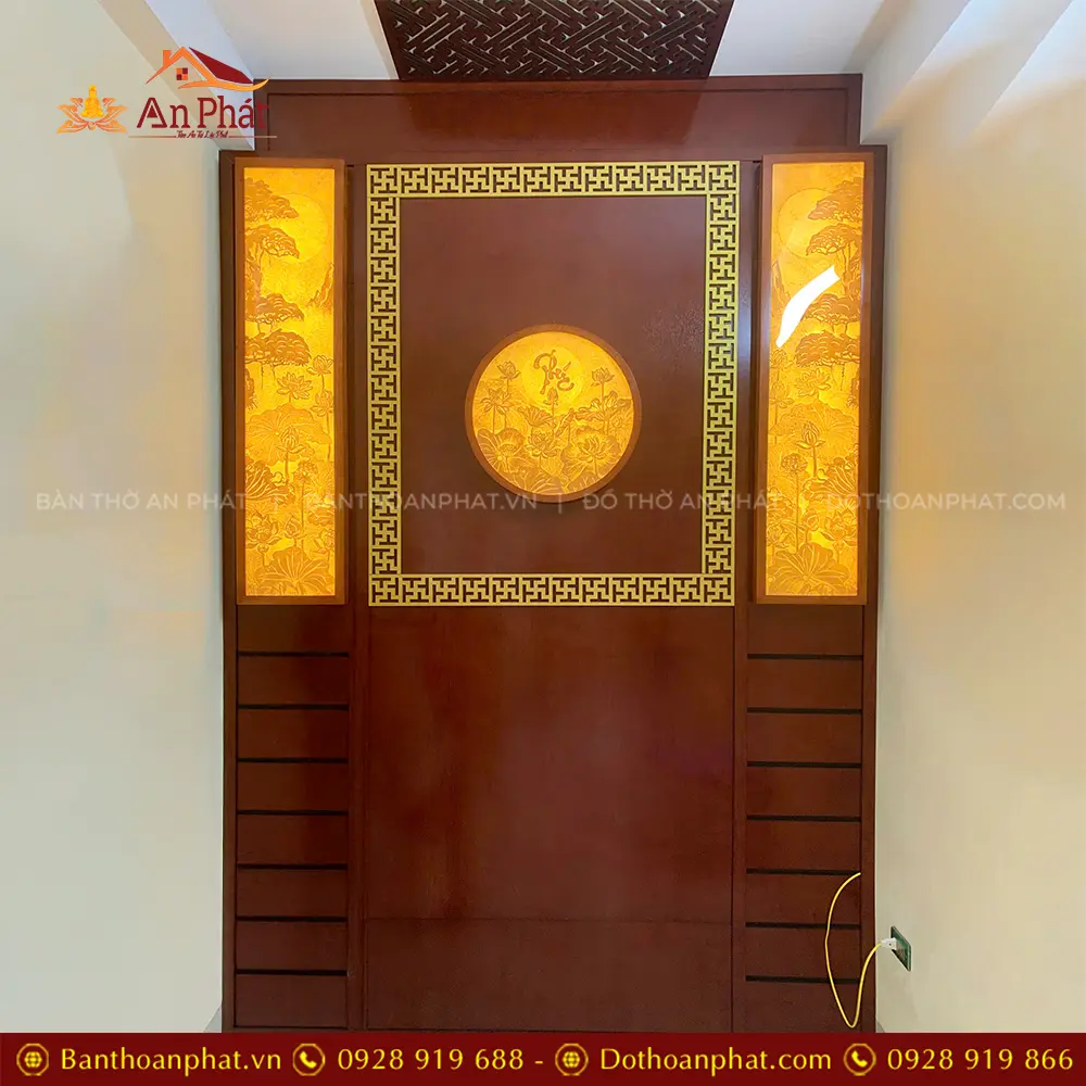 Vách Ốp Bàn Thờ Đẹp VN-4338 9 Vách Ốp Bàn Thờ Đẹp VN-4338
