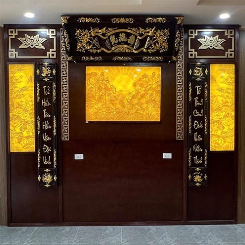 Vách Ốp Phòng Thờ Cao Cấp VN-4356