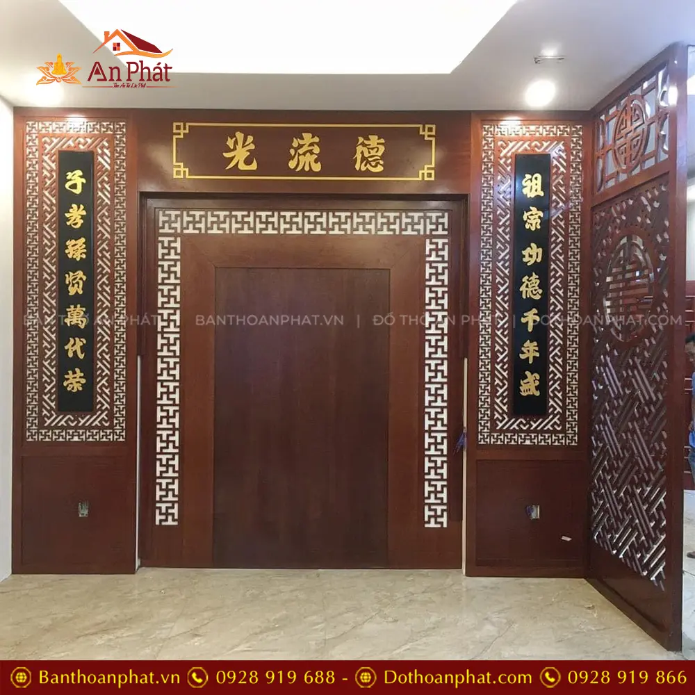 Vách Ốp Phòng Thờ Kết Hợp Vách 1 Bên VN-4372 5 Vách Ốp Phòng Thờ Kết Hợp Vách 1 Bên VN-4372