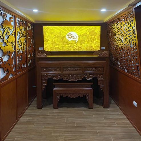 Vách Phòng Thờ Biệt Thự Đẹp VN-4364